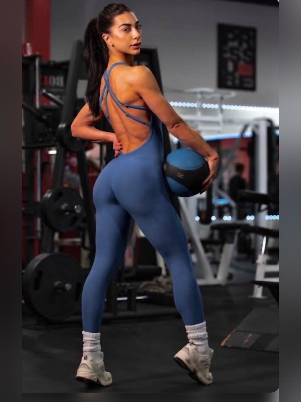Bombshell FORM BODYSUIT in Blue